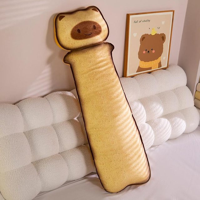 Binchi Fitness Weiche Toast Katze Schlaf-Capybara-Kissen, 90cm - Bild 1
