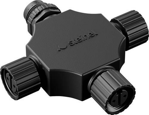 Steinel Verbinder 24V Schwarz für Gartenkabel - Bild 1