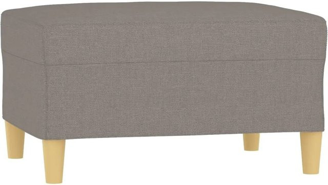 vidaXL Fußhocker Modell 3 in Taupe, moderner Polsterhocker aus Stoff, B/T/H: 70 x 55 x 41 cm - Bild 1