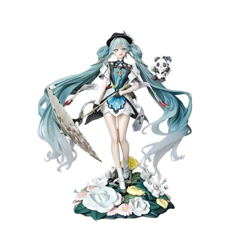 Bandai Hatsune Miku Anime-Figur aus PVC mit Panda-Regenschirm als Sammlermodell und Schreibtisch-Deko - Bild 6