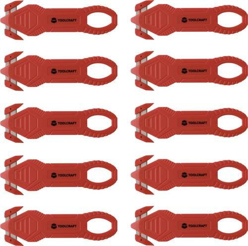 TOOLCRAFT Sicherheits-Kartonmesser TO-10284090 Rot 10er Set für Profis - Bild 1