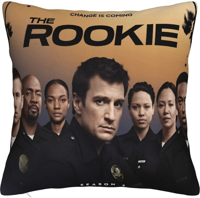 The Rookie TV-Serie Kissenbezug aus Leinen und Polyester, Mehrfarbig, B/H: 35 x 35 cm - Bild 1