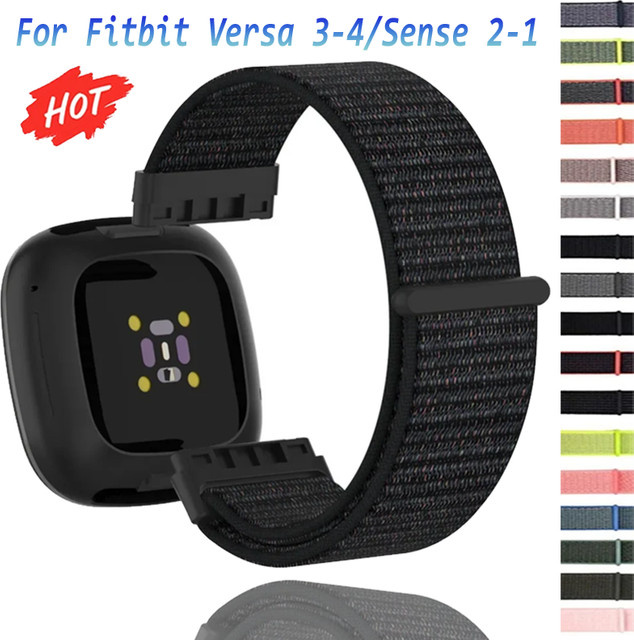 Fitbit Uhrenarmband Nylon, Schwarz, Unisex - Bild 1