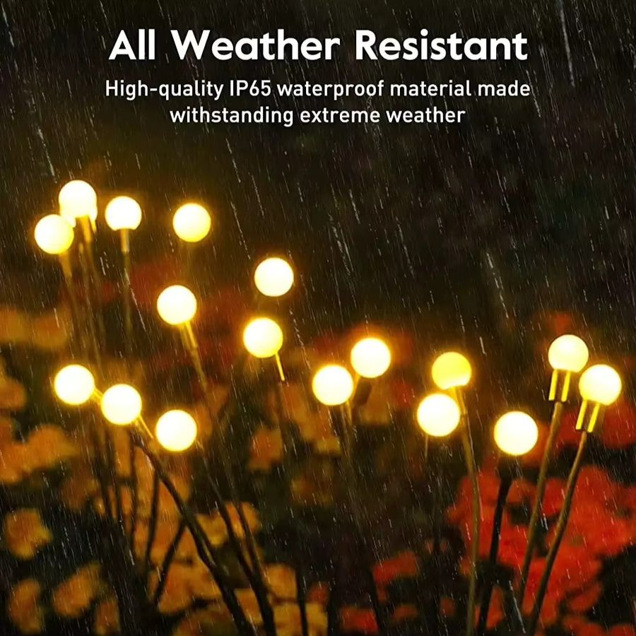Heinast LED Solar-Gartenleuchten Glühwürmchen-Lichter warm wasserdicht für Terrasse und Garten - Bild 6
