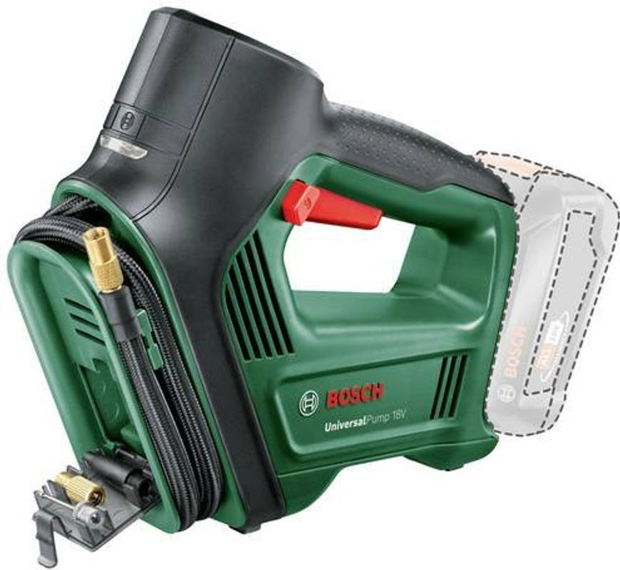 Bosch UniversalPump 18V Akku-Druckluftpumpe in Grün und Schwarz - Bild 6