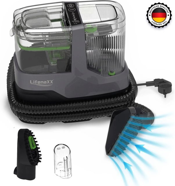 Lifenaxx Textildampfreiniger 1800W PRO LX-069 in Weiß und Schwarz - Bild 1