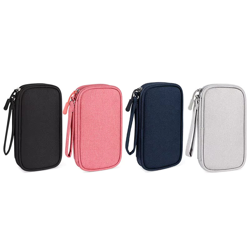 JETTING Elektronische digitale USB-Aufbewahrungstasche für Kabel und Ladegeräte, tragbare Reise-Zubehörtasche, Farbe: Pink - Bild 5