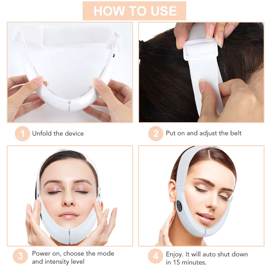 Hailicare Elektrisches Gesichtsmassagegerät mit Rotlicht, Unisex - Bild 3