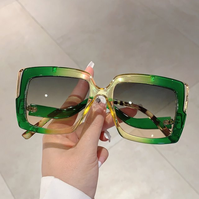 Kammpt Sonnenbrille, quadratisch, Vollrand, Kunststoff, multicolor, Damen - Bild 1