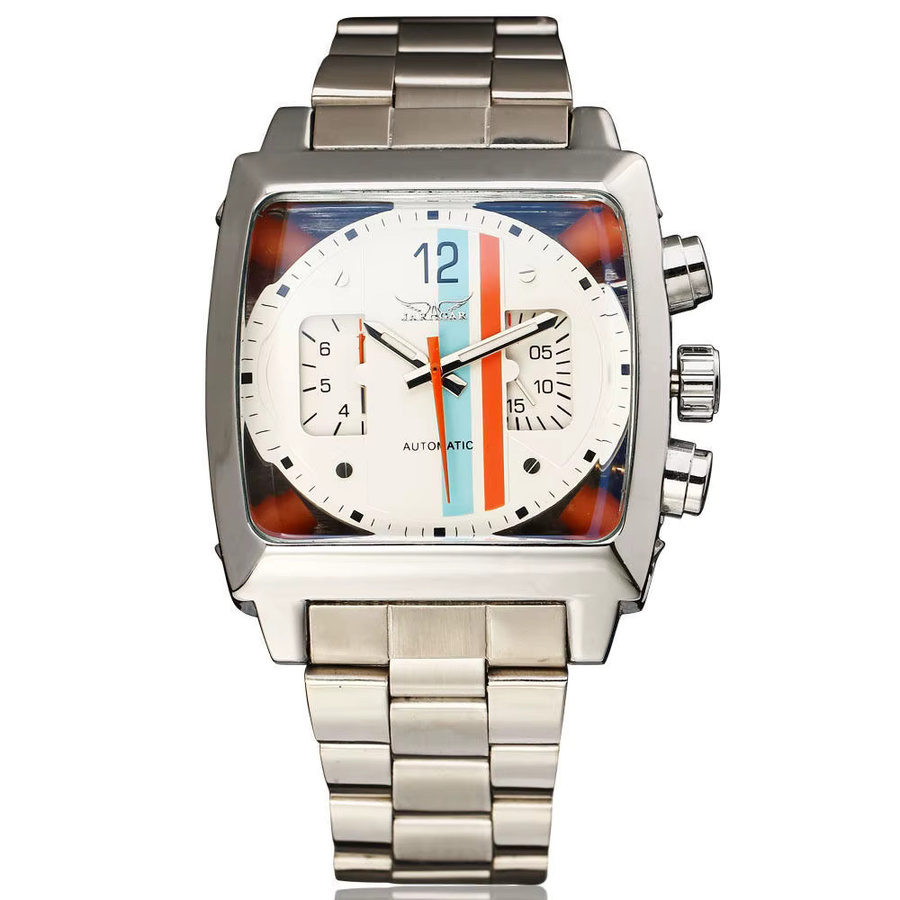 Von.Jovani Armbanduhr Automatik, Edelstahl, Eckiges Zifferblatt, Herren - Bild 2