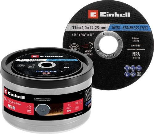 Einhell Trennscheiben-Set für Metall, Edelstahl, Stahl und Blech, Ø 115 mm, 50 Stück - Bild 1