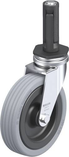 Blickle LRA-VPA 100G-ER02 Lenkrolle in Grau und Schwarz mit 100 mm Rad-Durchmesser und einer Tragfähigkeit von max. 70 kg - Bild 1