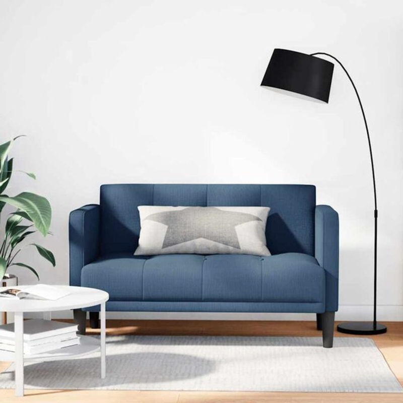 Vidaxl 2-Sitzer Sofa Modern in Blau aus Stoff - Bild 1