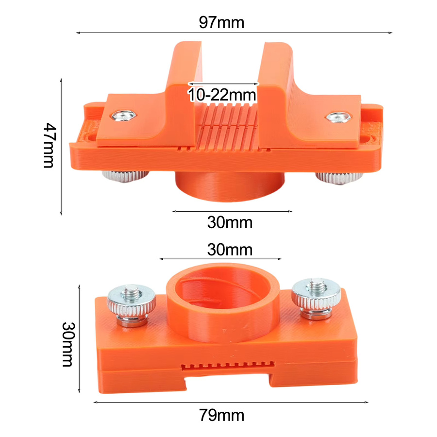 DAZZLEEX Verstellbarer Kantenband-Klebstoffapplikator für Holzbearbeitung in Orange, passend für 10-22 mm - Bild 4