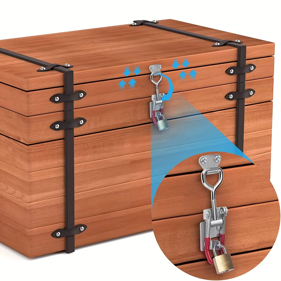 XMSJ Einstellbare Heavy Duty Toggle Clamp Latch Spannklammern für Werkzeugboxen und Deckel, 2 oder 5 Stück - Bild 4