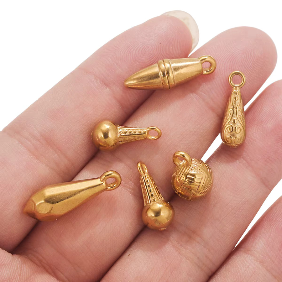 Aiovlo Anhänger Charms, Edelstahl, konisch, wasserdicht - Bild 2