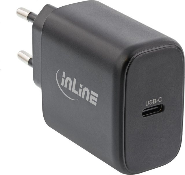 InLine USB PD Netzteil GaN Ladegerät mit Single USB-C und 65W Power Delivery (31506D) - Bild 1