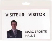 DJOIS Personalisierbares Namensschild aus Kunststoff in Transparent und Weiß - Bild 1