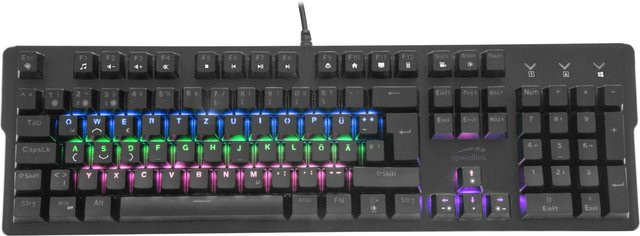 Speedlink Vela LED Gaming Tastatur mechanisch schwarz - Bild 1