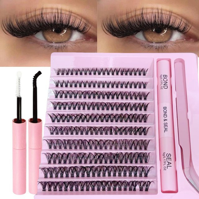 LIMEIKAI Einzelwimpern-Set, Künstliche Nerz-Wimpern, 200 Stück, Unisex - Bild 1