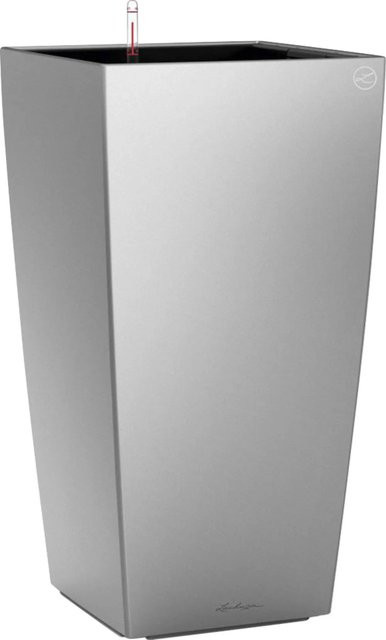 Lechuza Pflanzgefäß Cubico Premium Säule Silber metallic B/T/H: 30 x 30 x 30 cm - Bild 1