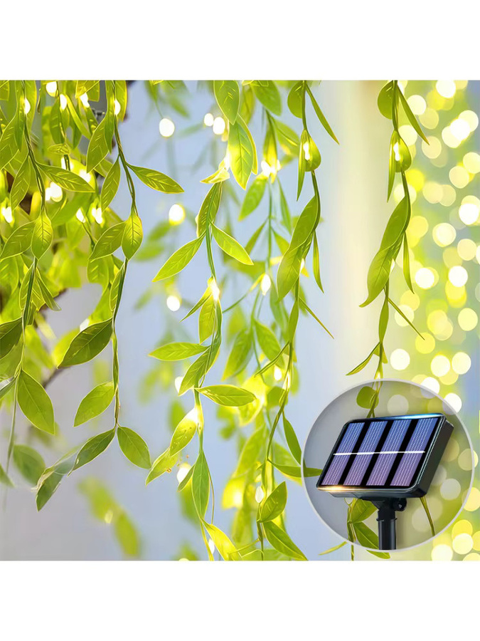 OKAL RED EAST Solar LED Lichterkette Warmweiß für Weihnachten, Party und Hochzeit, Wasserdichte Kunstliche Feenlichter - Bild 3