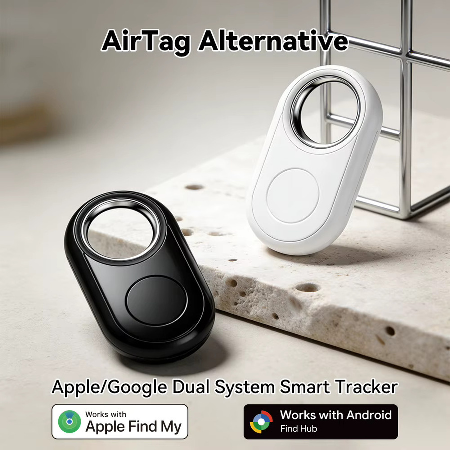 Wesense Universeller Smart Tag in Schwarz für Apple Find My und Google Find My Device App als globaler GPS-Positionstracker für Schlüssel, Geldbörse und Gepäck - Bild 2