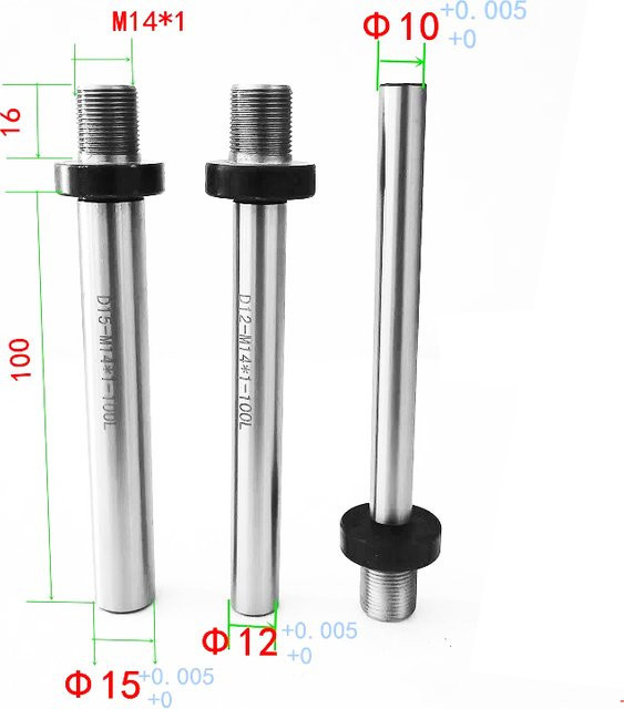 M14 Spindel Welle für Mini Drehmaschine Chuck Patrone K01-65 K02-65 K02-50 K01-63B DIY Holz Drehmaschine Kopfplatte, Farbe: Silber - Bild 1
