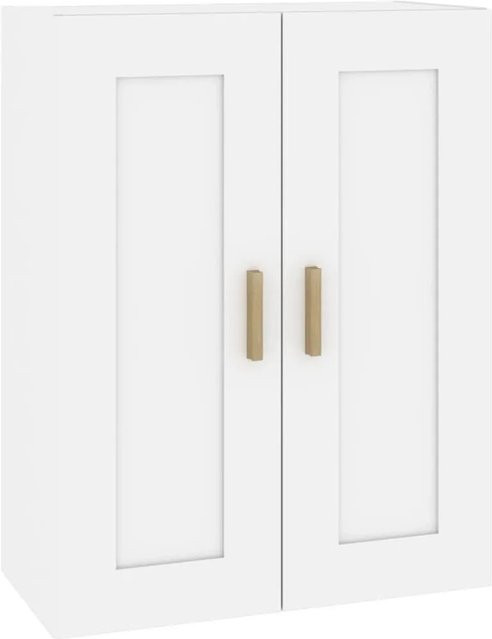 vidaXL Wandschrank Weiß aus Holzwerkstoff, B/T/H: 69,5 x 32,5 x 90 cm - Bild 1