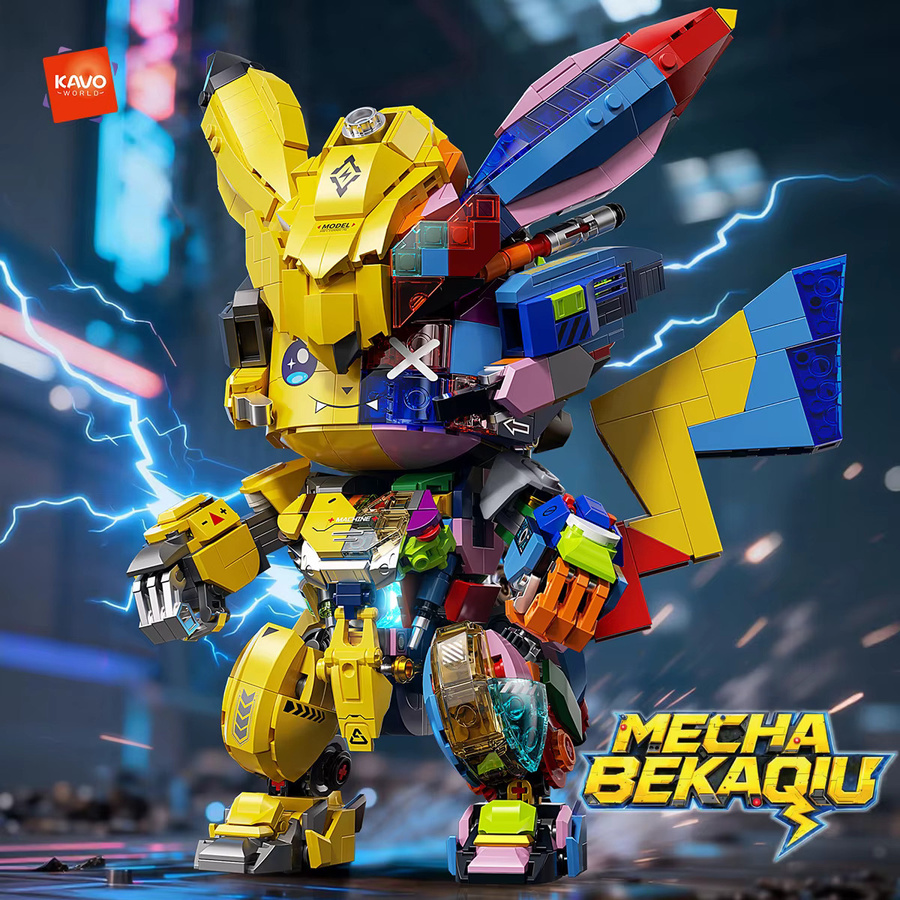 KAVOWORLD Halb-Mecha Transparenter Roboter, Actionfigur, 1505 Teile - Bild 4