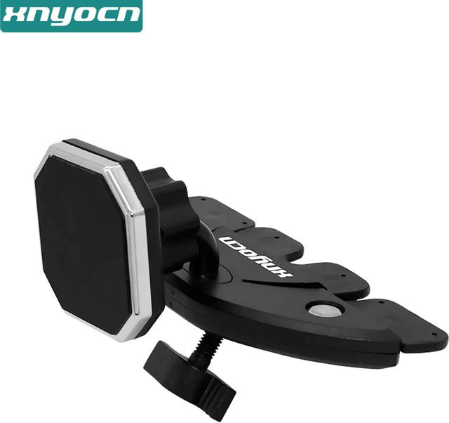Xnyocn Magnetischer Handyhalter für den CD-Schlitz mit 360-Grad-Drehung in Schwarz, Universelle Autohalterung für iPhone und Xiaomi - Bild 1