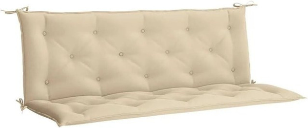 vidaXL Gartenbank-Auflage aus wasserabweisendem Oxford-Gewebe in Beige, B/T/H: 150 x 50 x 7 cm