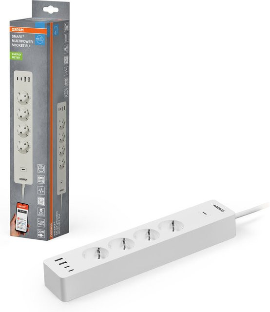 OSRAM Wifi SMART+ smarte Mehrfachsteckdose EU 2. Gen. Weiß - Bild 1
