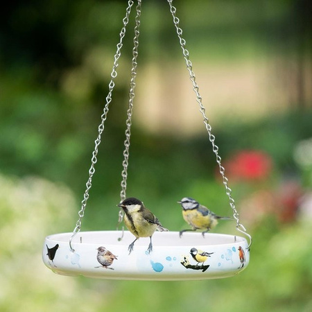 Vogeltränke Gartenvögel Myrte von CJ Wildlife aus Keramik in Weiß, rund