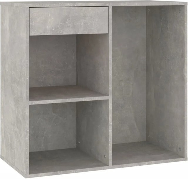 vidaXL Kosmetikschrank modern in Grau aus Holzwerkstoff, B/T/H: 80 x 40 x 75 cm - Bild 1
