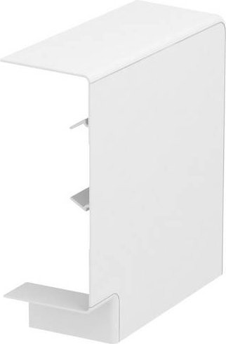 OBO Bettermann Rapid 80 Flachwinkel Haubenformteil GK-FH70170RW für Geräteeinbaukanal in Weiß, B: 17,0 cm, T: 7,0 cm - Bild 1
