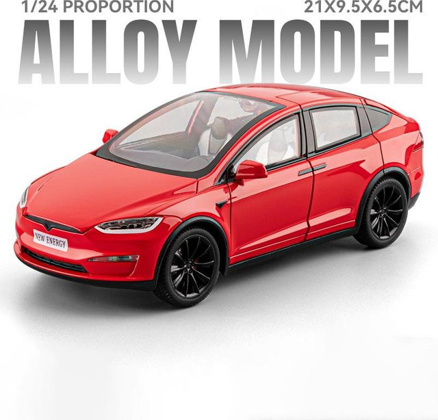 Linyi toy car X SUV Modellauto, 1:24, Metall, mit Licht und Sound, rot - Bild 1