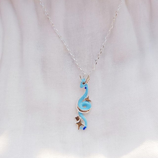 Pokemon Halskette Anhänger, Messing, Silber, Unisex, zitronengelb - Bild 1