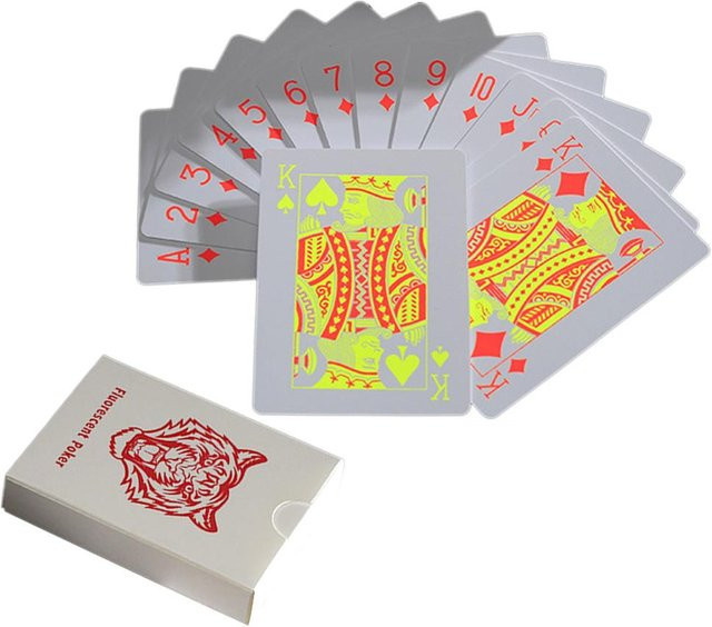Tonight Poker, Fluoreszierende PVC-Spielkarten, Kunststoff, Bunt / Mehrfarbig - Bild 1