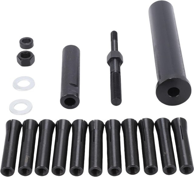 Meister In-Line Dübelstift-Abzieher-Set 95400 in Schwarz aus Metall mit SAE und Spannzangen für die Automobil-Mechanik - Bild 1