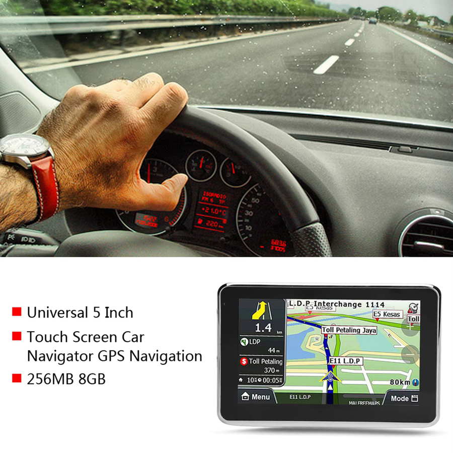 YOUTHINK Q5 Universeller 5-Zoll-Touchscreen Autonavigator mit GPS-Navigation, 8G Speicher und Europa-Karte - Bild 4