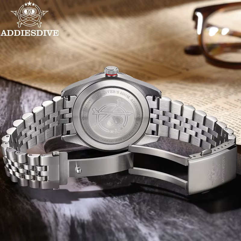 ADDIESDIVE Armbanduhr, Automatik, Edelstahl, Saphirglas, 39 mm, Herren - Bild 5