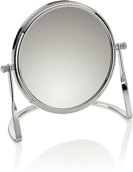 Kela Standspiegel Simona in Silber, L: 16 cm, B: 9,5 cm, H: 15,5 cm, Ø: 14 cm - Bild 1