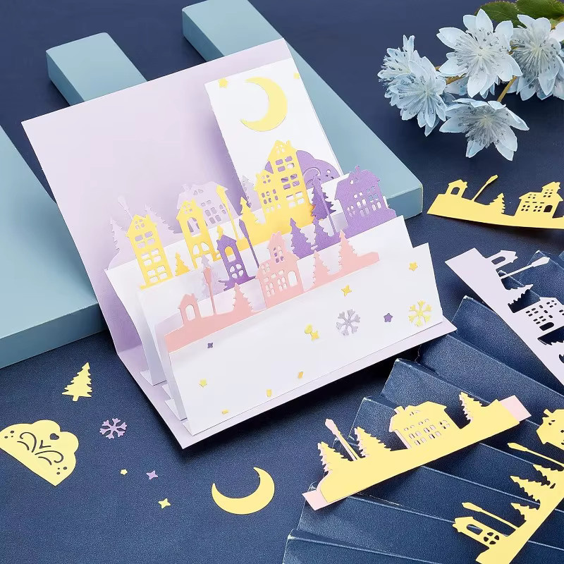 2er-Set Metall Schneidschablonen für Weihnachten und Winter zum Basteln von Scrapbooking, Alben und Hochzeitseinladungen - Bild 5