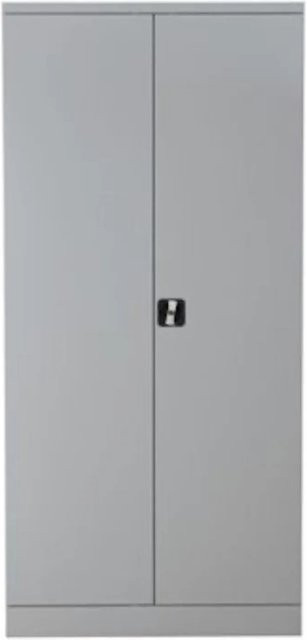 PROREGAL Stahlschrank Bee mit 4 Fachböden und Schließsystem, Grau, H x B x T: 195 x 92 x 42 cm - Bild 1