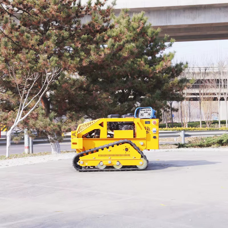 TONGZHONG Ferngesteuerter Grasschneider Schlegelmäher Roboter Crawler in Gelb mit 550 mm Schnittbreite und CE-EPA-Zertifikat - Bild 2