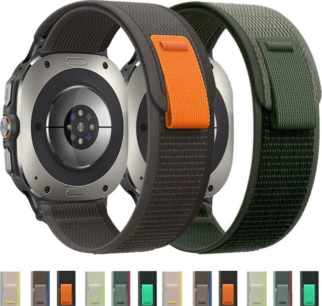 CAOWTAN Uhrenarmband Trail Loop Nylon, Schwarz, Unisex - Bild 1