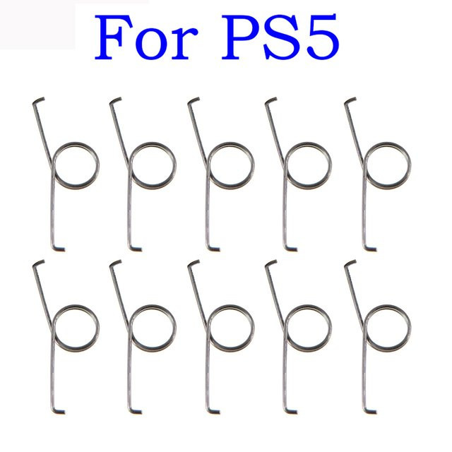 TingDong 50 Stück L2 R2 Trigger Tasten und Metallfedern Ersatzset für DualSense 5 PS5 Controller in Silber - Bild 1