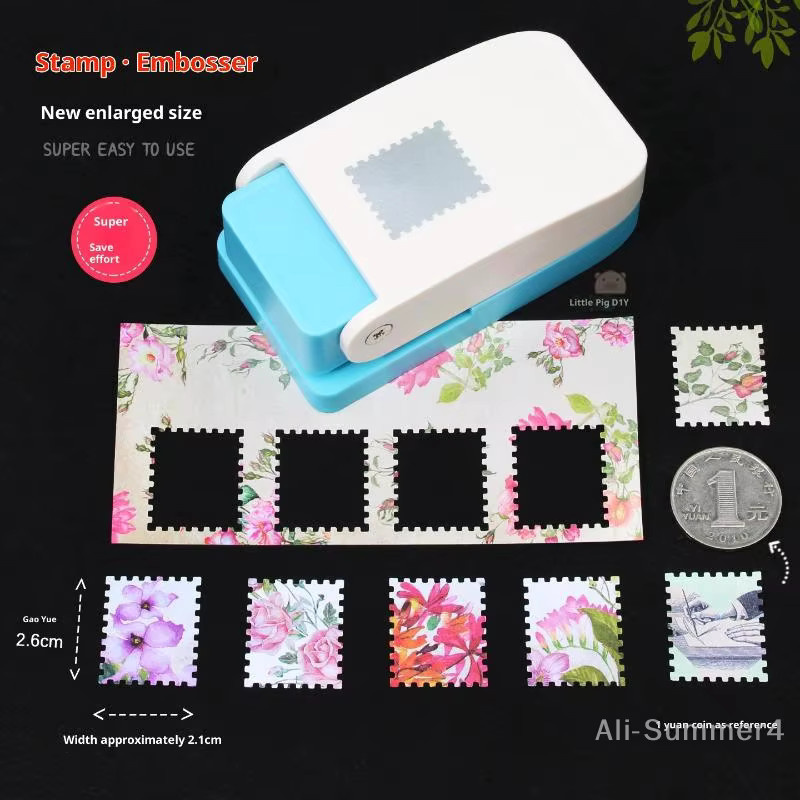 Rechteckiger Briefmarken-Stanzhebel aus Kunststoff für Scrapbooking und Bastelarbeiten - Bild 3