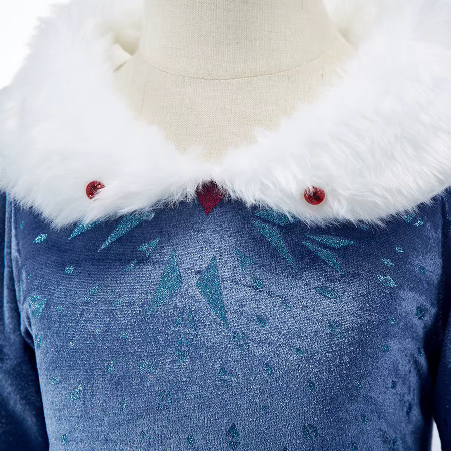 TONGTONGMI Die Eiskönigin Elsa Prinzessin Kleid, Kostüm, Blau - Bild 4